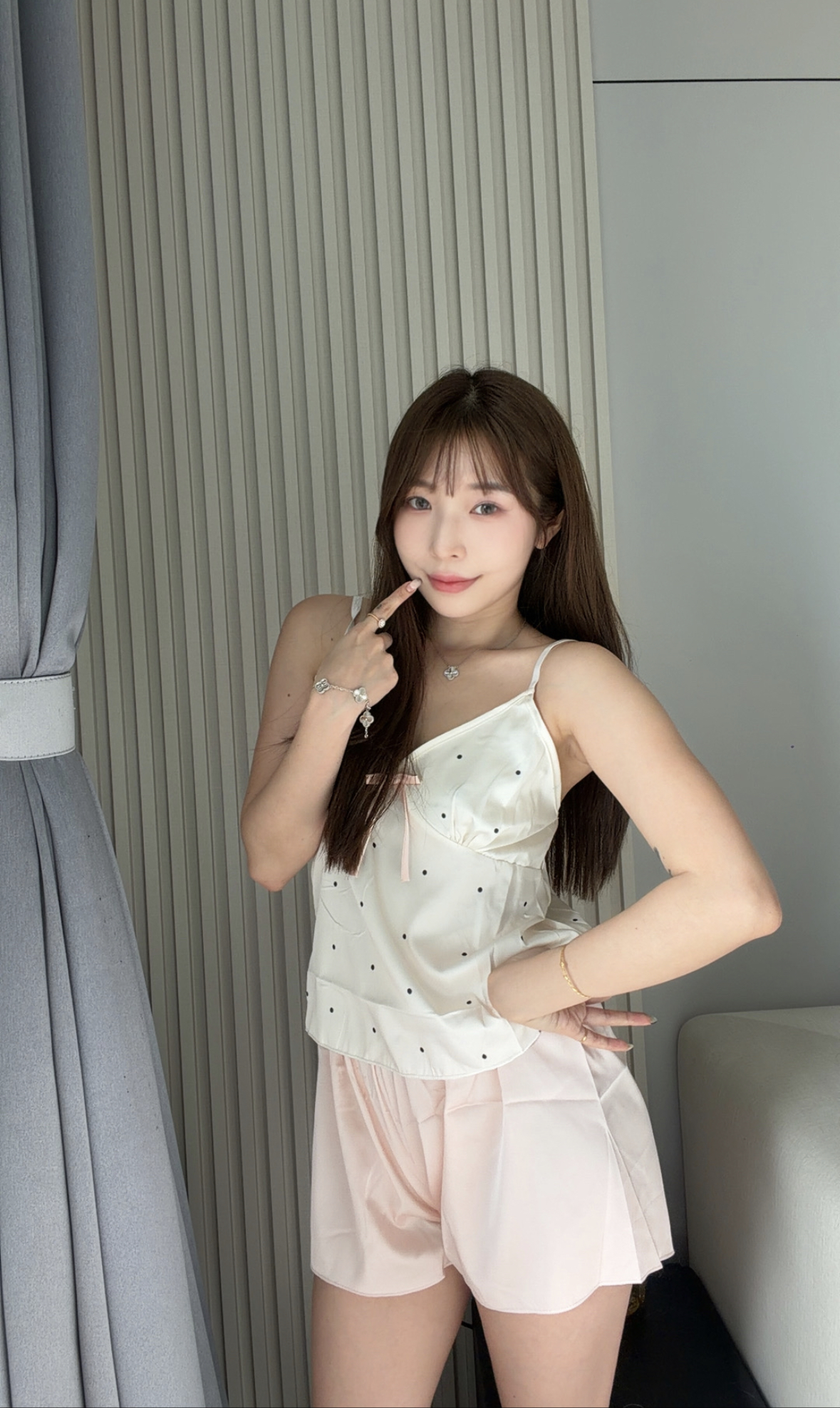 Ivory Muse Lounge Set I Premium Satin Sleepwear (Baby Blue)